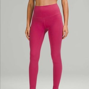 RARE lululemon align leggings pink lychee 28”